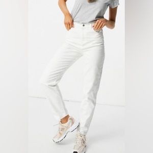 ASOS High-waisted White Mom Jeans